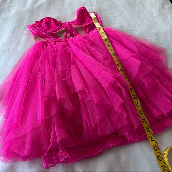 NWT For Love & Lemons Rosario Hot Pink Mini Bustier Dress Small Valentine’s Day - Picture 16 of 16